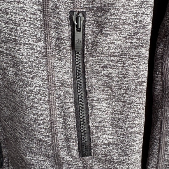 Lululemon Define Jacket Heathered Black Grey Full Zip Stretch Luon Sz 6 Running - Picture 8 of 11